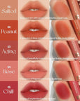 HOLIKA HOLIKA Butter Blur Lip Tint (02 PEANUT) - Korean Matte Lip Tint, Lightweight High-Pigmented Lips, Velvety Silky Smooth K-Beauty Lip Makeup, Long Wearing Formula