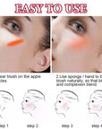Cream Blush Stick,Blush Stick for Cheeks with Contour Citrus Pink)