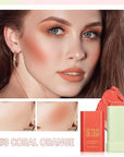 Soft Creamy Blush Stick,On-the-Go Blush,2-in-1 Cheek and Lip
