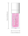 Magic Color Changing Lip Oil, Ph Temperture Changing Plumping Magic Hydrating Lip Oil Gloss, Smooth Lip Lines Plump Lip, Plumping Clear Glossy Tinted Balm Care 0.2Fl oz #Pearl Shimmer