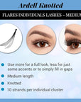 Ardell False Eyelashes Long Black, DIY Lash Clusters, Eyelash Extension Kit, 4 Pack