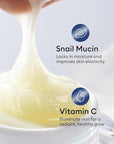 MISSHA Cell Renew Snail Mucin Vitamin C Cream 1.69 Fl oz, Hydrating Snail Mucin, Korean Skin Care for Improved Skin Texture & Youthful Glow, Korean Moisturizer, Kbeauty, Paraben Free