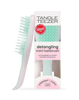 Tangle Teezer Ultimate Detangler Hairbrush, Eliminates Knots & Reduces Breakage, Mini Hair Brush for Travel, Small Hands & All Hair Types, Marshmallow Pink & Mint