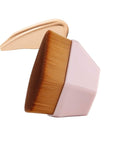 Foundation Brush, Daubigny Iron Type Makeup Brush for Face Blush Liquid Powder Foundation Brush for Blending Liquid, Cream or Flawless Powder Cosmetics with Protective Case (Pink)