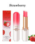 6 Pcs/Set Peach Aloe Vera Strawberry Blueberry Avocado Grape Jelly Lipstick Set Temperature Change Moisturizer flower Lip Stick Long Lasting Nutritious Lip Balm Magic Color Change Lip Gloss
