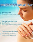 Tinted Sunscreen for Face SPF 50, Hydrating Sun Essence Face Sunscreen, Korean SPF 50+ PA++++ No White Cast, Hydrating, Moisturizing, UV Defense, Travel Size