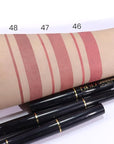 2-in-1 Fairest Nude Velvet Lip Liner & Lipstick Set Kit for Women, Matte Lips Kit with Lip Liner Lip Stains Long Lasting Waterproof 24 Hour Lipstick and Lip Liners Combo Lipliners Pencil Set 47
