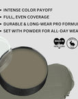 Mehron Makeup Color Cups | Stage, Foundation, Face Paint, Body Paint, Halloween Makeup | Greasepaint .5 oz (14 g) (Zombie Flesh)