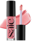 Saie Glossybounce - Hydrating Lip Gloss and Tinted Lip Oil Hybrid with Hyaluronic Acid & Jojoba Oil for Non-Sticky, Ultra-Shiny, Plump & Soft Lips - Everyday Makeup Essential - Disco (.17 oz)