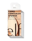e.l.f. Cosmetics Camo Concealer Sponge, Makeup Sponge With Latex Free Foam & Dual-Pointed Ends For Blending, Vegan & Cruelty-Free, Flesh, 1 Count