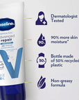 Vaseline Intensive Care Lotion Bundle – Advanced Repair Unscented Lotion & Nourishing Moisture Hand & Body Lotion for Extremely Dry Skin, 2 Oz Ea (2 Piece Set)