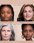 Biology 4-in-1 Foundation Hydrating Medium Spectrum Full Coverage Lotion Foundation, Protecting from Sun with SPF 50+, 4 1 Concealer Waterproof Longwear (Medium, M)
