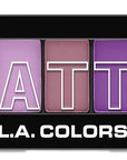 L.A. COLORS 5 Color Matte Eyeshadow Palette, Plum Pashmina CEM479