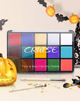 UCANBE Face Body Paint Oil, Professional 15 Colors FX Makeup Palette- Non Toxic Hypoallergenic Safe Facepaint for Halloween, Cosplay Costumes, Parties and Festivals