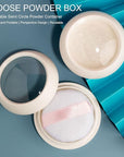 Dioche Loose Powder Container with Puff Sifter Lids,