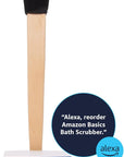 Amazon basics loofah brush, black