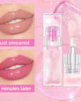 Hydrating Lip Gloss Transparent Lip Care,Magic Color Changing Moisturizing Lip Glow Oil Plumping Glimmer Glow Lipstick, Long Lasting Non-sticky Fresh Texture Lip Oil(Q2394-4#Change Color)