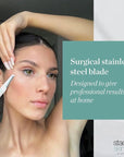 StackedSkincare | Replacement Dermaplaning Blades for Smooth, Radiant, Glowing Skin, Exfoliating Face Blades for Dermaplaning, No Brush or Scrub Needed, 3 Pack