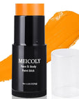 MEICOLY Orange Face Body Paint Stick(1.06 Oz),Cream Blendable Face Paint,Orange Eye Black Baseball/Softball,Sweatproof Waterproof Face Painting for Halloween Pumpkin Special Effects SFX Cosplay Makeup