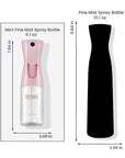 TANGLE TEEZER Travel-Size Fine Mist Continuous Spray Bottle, Reusable and Refillable, for Hair Detangling and Styling, 6.1 oz, Millennial Pink