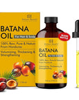 Botanic Hearth 100% Pure Batana Oil For Hair Growth | Infused with Batana Kemel Oil | Hair Oil Repairs Dry Damaged Hair, Strengthening, Healthier - Hair Tonic, 4.0 fl oz