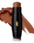 Black Radiance Color Perfect Foundation Stick with Soft Brush Applicator Duo – Buildable, Blendable Versatile Pigment-Rich Formula - Cocoa Bean