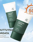 2pcs Heartleaf Silky Moisture Sunscreen, Moisture Daily Sunscreen, Silky Moisturizing Sunscreen, Hydrating Moisturizing Essence Korean SPF 50+ PA++++ Facial Moisturizer Sunscreen