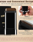 2Pack Safe and Convenient Comb Hair Dye, Waterproof and Sweat-Proof Hair Dye Comb, Quick Touch-Ups, 2 in 1 Instant Dye for Women & Men (Black)