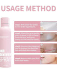 2025 NEW Hair Identifier Spray for Face Shaving, Dermaplaning Tool,Skin Dermaplaning Spray for Women With 6 Face Razors