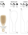 Tangle Teezer Ultimate Detangler Hairbrush, Eliminates Knots & Reduces Breakage, Mini Hair Brush for Travel, Small Hands & All Hair Types, Oat Cream