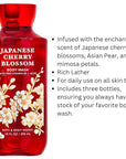 Japanese Cherry Blossom Shower Gel Body Wash - Set of THREE (3) bottles (10 oz ea) -- Bath & Body Works Signature Collection