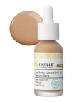 MyChelle Dermaceuticals, Sun Shield Liquid SPF 30 Medium/Dark (1 Fl Oz) - Tinted Sunscreen for All Skin With Oil-Absorbing Bentonite Clay - Use as Sheer Foundation or Makeup Primer for Matte Finish
