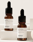 AromaTech Santal & The Hotel Set | Gift Set of Aroma Diffuser Essential Oils Blend of Santal Cardamom, Papyrus, Musk | The Hotel Peach, Red Rose, Pine - 10 Milliliter