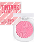 Cheeky Blush Compact for Face Cheeks, Talc Free Blusher Palette, Matte Powder Makeup, Natural Healthy, Mauve Pink Magenta Peach Red, Vegan Cruelty Free