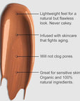 Organic Aloe-Based LUX Liquid Foundation, Natural Vegan Gluten-Free
