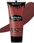 MEICOLY Brown Face Body Paint,2.37Oz Tube Water Based Maroon Face Paint for Deer Cosplay Makeup,Washable Body Paint for Halloween Stage SFX Special Effects Makeup,Face Painting for Adults Kids
