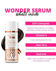 SkinnyTan Tan and Tone Wonder Serum Express - Hydrating Serum with Anti-Aging Q10, Aloe Vera, and Vitamin E - 1 Hour Express - 4.9 oz