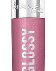 Rimmel Stay Glossy Lip Gloss Bundle - 640 All Day Seduction & 030 Cake for Breakfast, 18oz Each