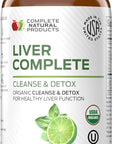 Liver Complete 16oz - Organic Liquid Liver Cleanse & Detox Supplement for High Enzymes, Fatty Liver, & Liver Support