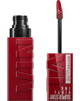 Maybelline Super Stay Vinyl Ink Longwear No-Budge Liquid Lipcolor Makeup, Highly Pigmented Color and Instant Shine, Lippy, Cranberry Red Lipstick, 0.14 fl oz, 1 Count