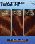 Clairol Nice'n Easy Permanent Hair Dye, 4R Dark Auburn Hair Color, Pack of 1