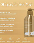 Saltair Body Wash, Golden Hour 2-Pack. Moisturizing Body Cleanser with Hydrating Ingredients. Luxury Shower Gel for Women and Men. Vegan, Cruelty-Free, Paraben-Free. 2x 17oz Pump Bottles
