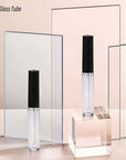 1.3ml Empty Lip Gloss Tube Lip Gloss Wand Bottles Containers Pack of 10 (Black Cap)