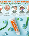 9% Intensive Panthenol Cream with Aloe Vera & Hyaluronic Acid | Deep Moisturizing, After Sun & Tattoo Care, Hair Transplant for All Skin Types, 3.4 Oz/ 100 ml