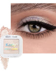 Sheer White Nude Glitter Eyeshadow – Champagne Shimmer Eye Shadow, Daily Waterproof Long-Lasting Eyeshadow Powder Palette for Women Neutral Eye Makeup sombras para ojos (02)