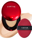 TIRTIR Mask Fit Red Cushion Foundation | Full coverage, Weightless, Skin fit, Satin Glow Finish, Korean Makeup BB Foundation, beauty, Tattoo cover up, Buildable (#21N Ivory, 0.63 Fl Oz)
