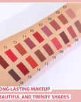 Matte Liquid Lipstick,Dark Red Liquid Lip Stains, Long Lasting Waterproof Lip Gloss Makeup, Velvet Non-Stick Cup Lips Stain X-06#