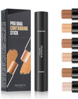 MEICOLY Cream Contour Stick Trio,Bronzer Highlighter Stick,2 in Makeup,6 Colors