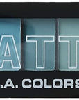 L.A. COLORS 5 Color Matte Eyeshadow Palette, Teal Argyle CEM477
