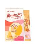 TEAZEN Mango Guava Kombucha Tea, Hydration Drink Mix, Sugar Free, Live Probiotics & Prebiotics, 10 Sticks, 1.76oz